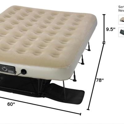 MB2199 Serta EZ Air Mattress with Never Flat Pump Tan, Queen