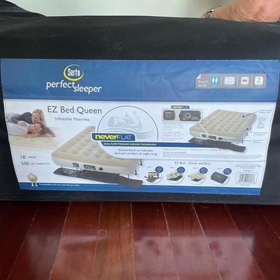 MB2199 Serta EZ Air Mattress with Never Flat Pump Tan, Queen