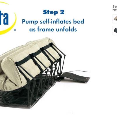 MB2199 Serta EZ Air Mattress with Never Flat Pump Tan, Queen