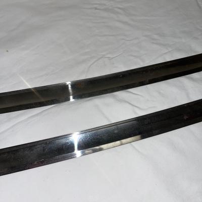 S2166 Pair of Curved Sabre Blades w/Throat
