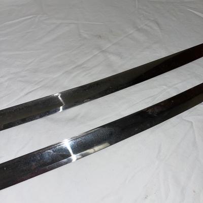 S2166 Pair of Curved Sabre Blades w/Throat