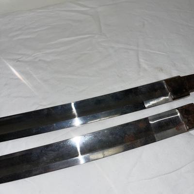 S2166 Pair of Curved Sabre Blades w/Throat