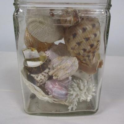 Assortment Of Shells in a Glass Jar