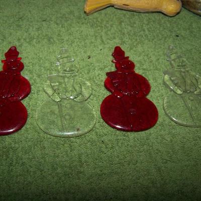 LOT 10  GREAT MID CENTURY COLLECTABLE PLASTIC CHRISTMAS