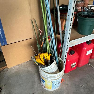 G2208 Large Lot of Garden Stakes