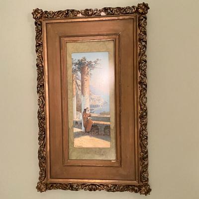 UB2213 Antique Italian Painting Signed Y. Siggni