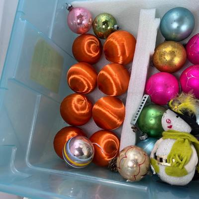Vintage Christmas balls glass