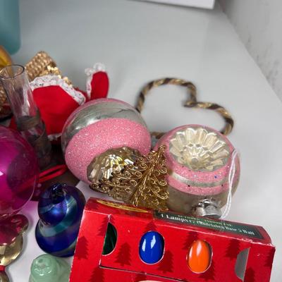 Vintage Christmas balls glass