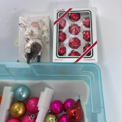 Vintage Christmas balls glass