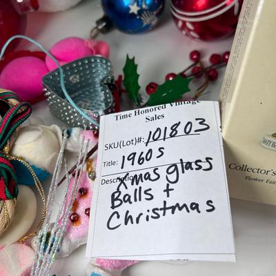 Vintage Christmas balls glass