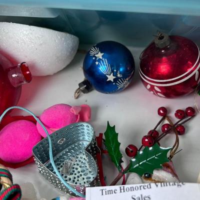 Vintage Christmas balls glass