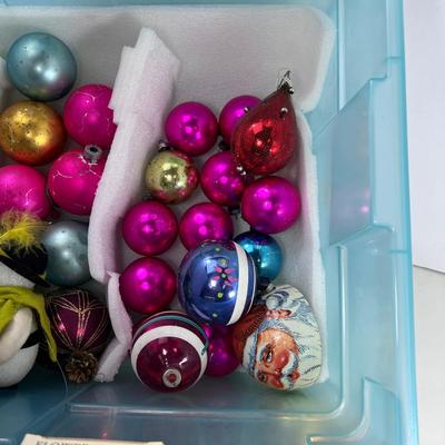 Vintage Christmas balls glass