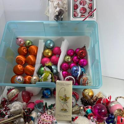 Vintage Christmas balls glass