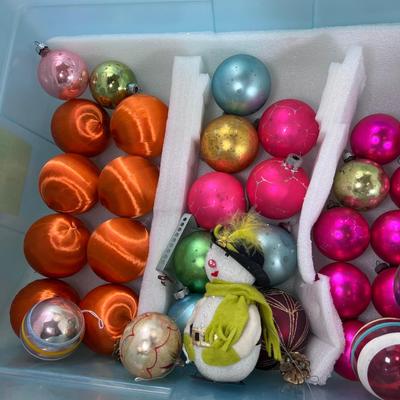 Vintage Christmas balls glass
