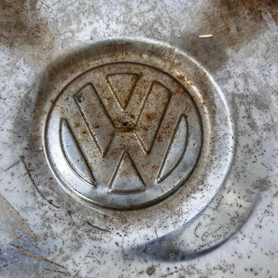 Four VW chrome Beetle Super Beetle Van or Karman Gia Hub Caps