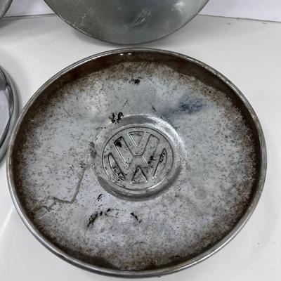 Four VW chrome Beetle Super Beetle Van or Karman Gia Hub Caps