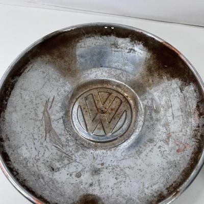 Four VW chrome Beetle Super Beetle Van or Karman Gia Hub Caps
