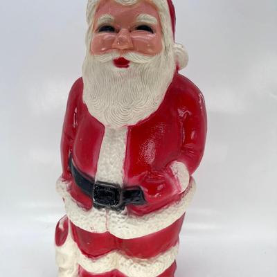 Vintage 13" Blow Mold Christmas Santa 1950's/60's Union Products Inc no Light