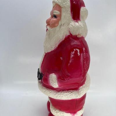 Vintage 13" Blow Mold Christmas Santa 1950's/60's Union Products Inc no Light