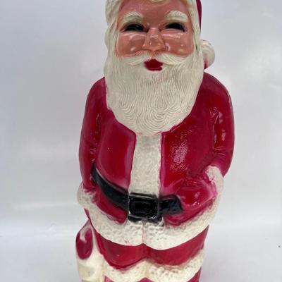 Vintage 13" Blow Mold Christmas Santa 1950's/60's Union Products Inc no Light