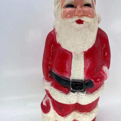 Vintage 13" Blow Mold Christmas Santa 1950's/60's Union Products Inc no Light