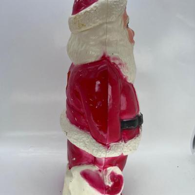 Vintage 13" Blow Mold Christmas Santa 1950's/60's Union Products Inc no Light