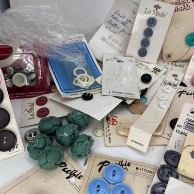 Vintage Button lot 1950s-1980s
