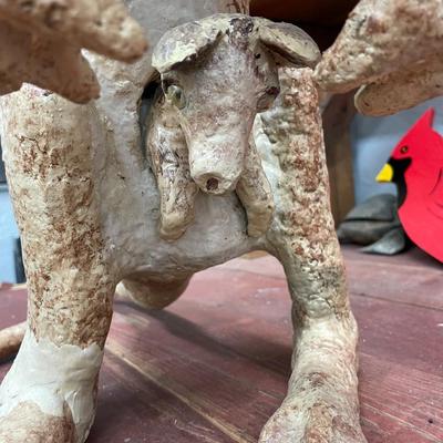 Folk Art Kangaroo IN UNDER REPAIR Condtion