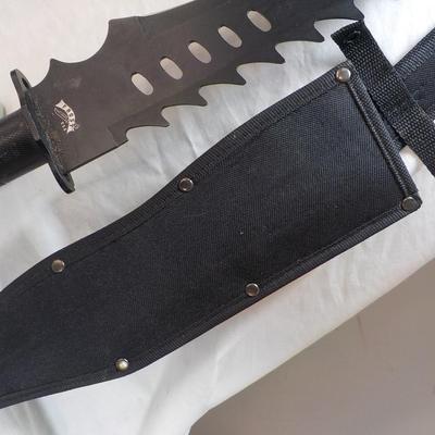 Combat Machete 19 in. lenght with scabbard. est. $25 to $85