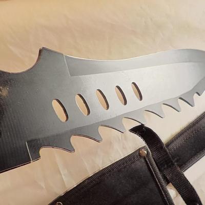 Combat Machete 19 in. lenght with scabbard. est. $25 to $85