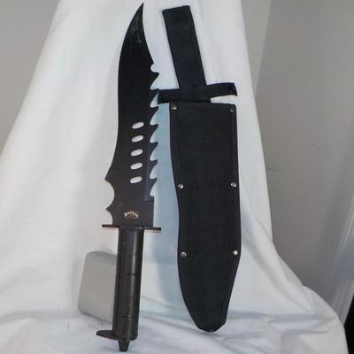 Combat Machete 19 in. lenght with scabbard. est. $25 to $85