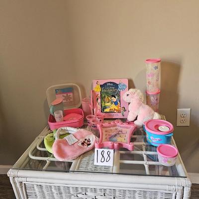 Little girls lot including Barbie Tupperware