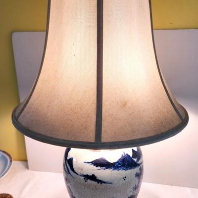 Lot #45  Antique Chinese Vase - Now a LAMP!