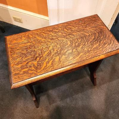 Lot #50  Solid Oak Vintage Side Table