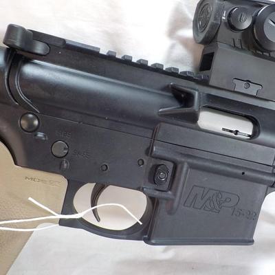 Smith and Wesson M&P 15-22 optic ready rifle. Excel.est, $350 to $550.