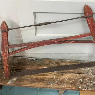 Antique Cross Cut Saw