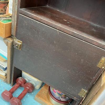 Vintage Bookshelf with Cabinet