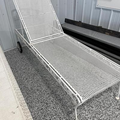 5- Vintage Wrought Iron Chaise Lounger