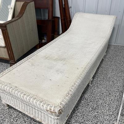 6- Vintage Wicker Chaise