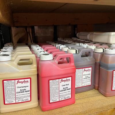 Shelf 7 Inventory Angelus Acrylic Leather Paint 116 Pint Bottles