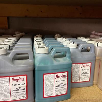 Shelf 7 Inventory Angelus Acrylic Leather Paint 116 Pint Bottles