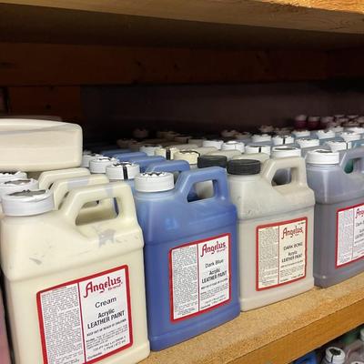 Shelf 7 Inventory Angelus Acrylic Leather Paint 116 Pint Bottles
