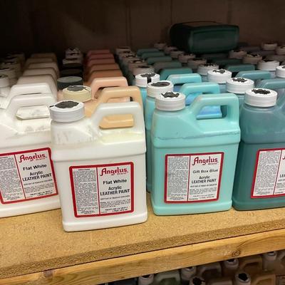 Shelf 8 Inventory Angelus Acrylic Leather Paint 112 Pint Bottles
