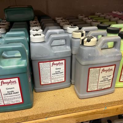 Shelf 8 Inventory Angelus Acrylic Leather Paint 112 Pint Bottles