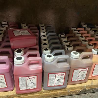 Shelf 9 Inventory Angelus Leather Paint 104 Pint Bottles