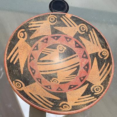 Redware Latin American Bowl w/ Birds