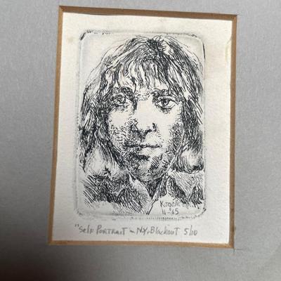 1 Small Portrait SELF PORTRAIT â€œKoganâ€ & 1 Print