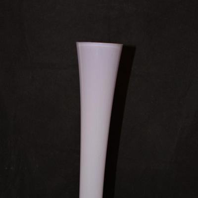 Mid Century Modern Art Glass Lavender Vase, Spain 24.5"
