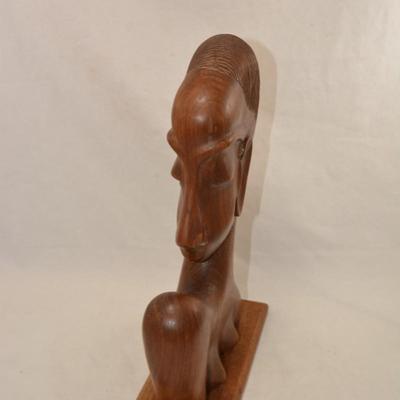 Lovely Hand-Carved Female Bust, Africa