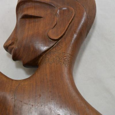 Lovely Hand-Carved Female Bust, Africa